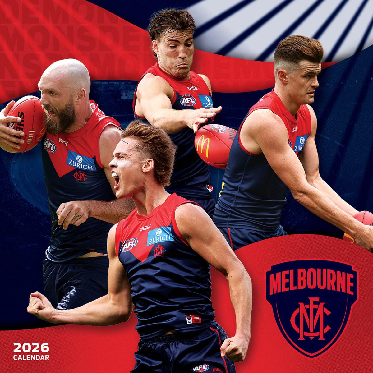Paper Pocket AFL Melbourne Demons 2026 Calendar