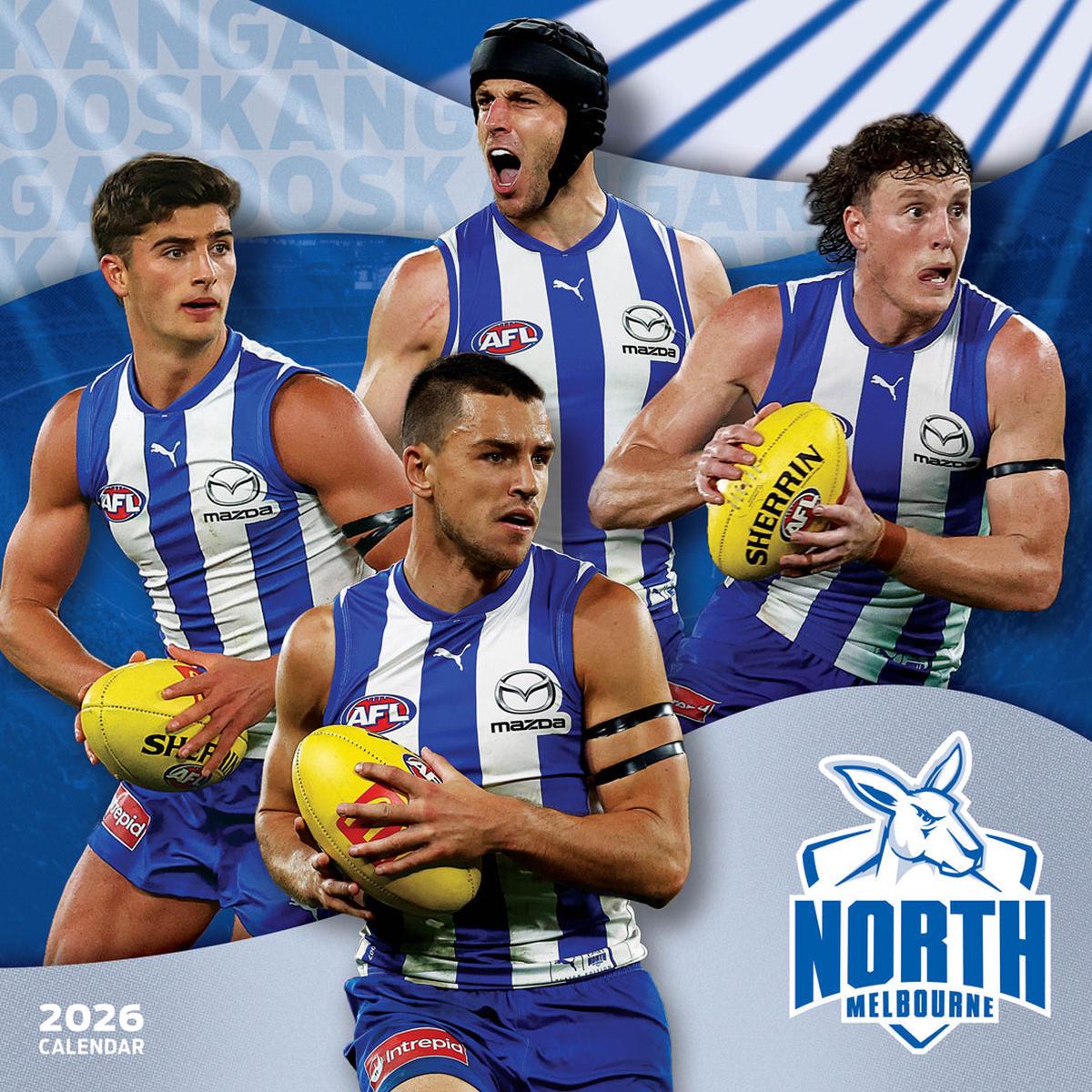 Paper Pocket AFL North Melbourne Kangaroos 2026 Calendar