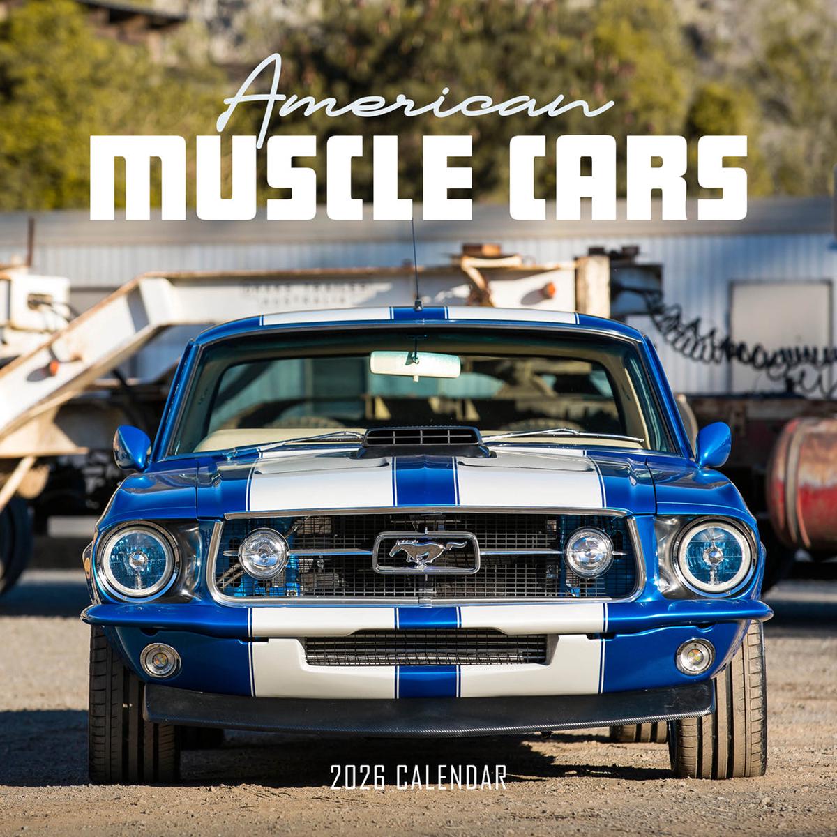 Paper Pocket American Muscle Cars 2026 Calendar