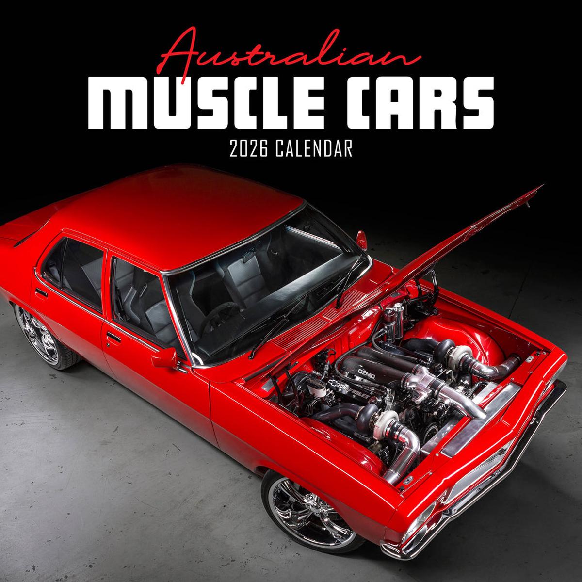 Paper Pocket Australian Muscle Cars 2026 Calendar