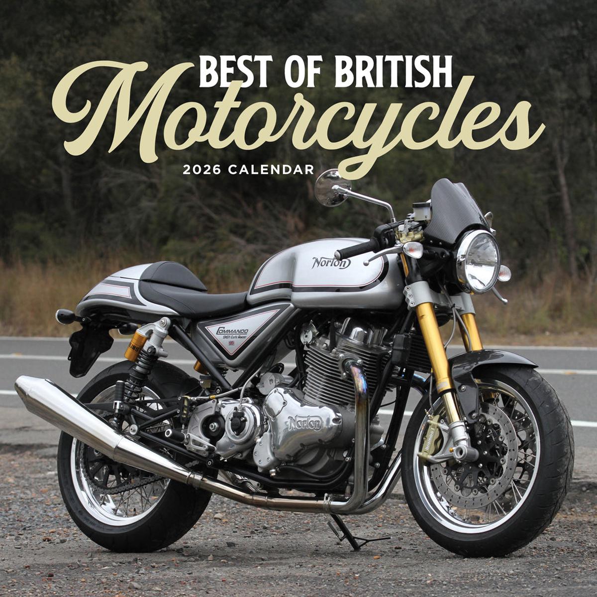 Paper Pocket Best of British Motorcycles 2026 Calendar