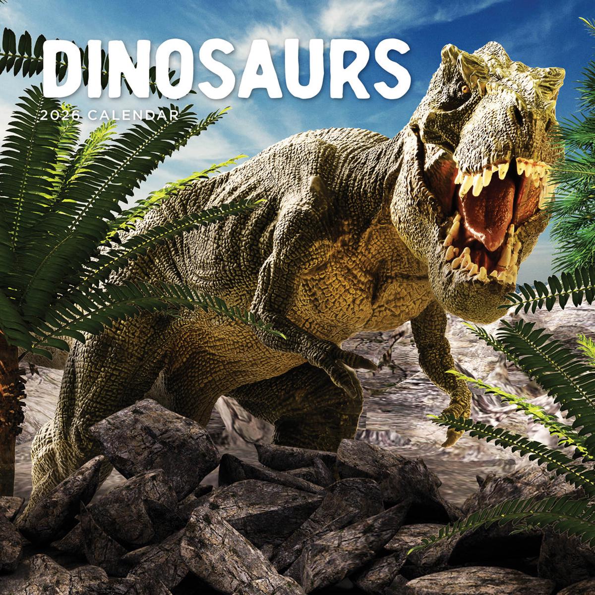 Paper Pocket Dinosaurs 2026 Calendar