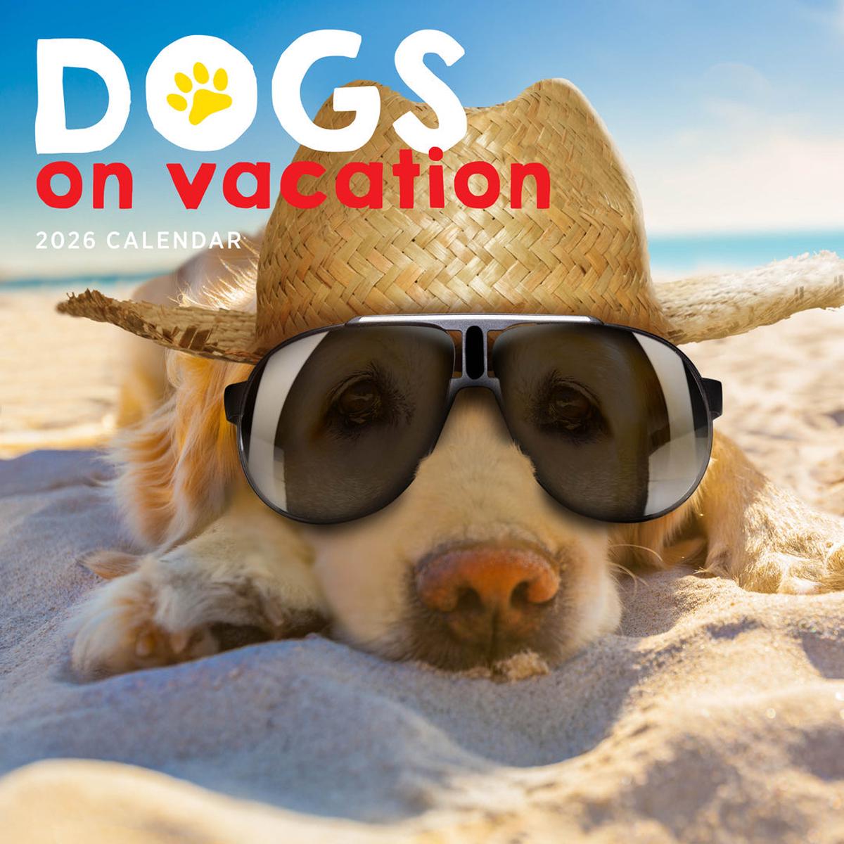 Paper Pocket Dogs on Vacation 2026 Calendar