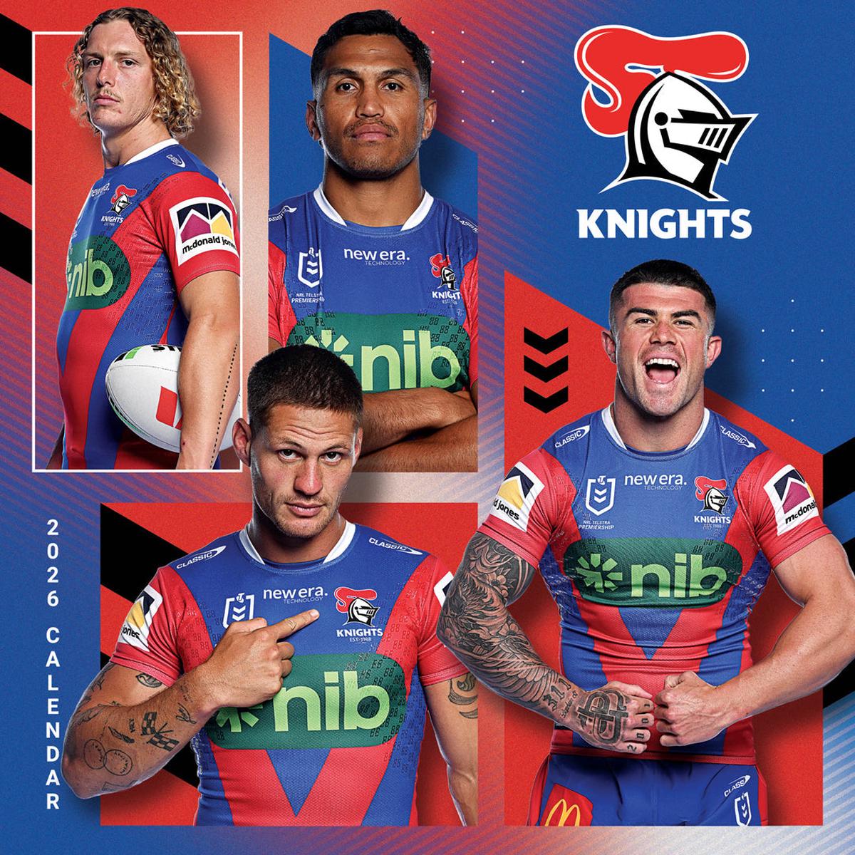 Paper Pocket NRL Newcastle Knights 2026 Calendar