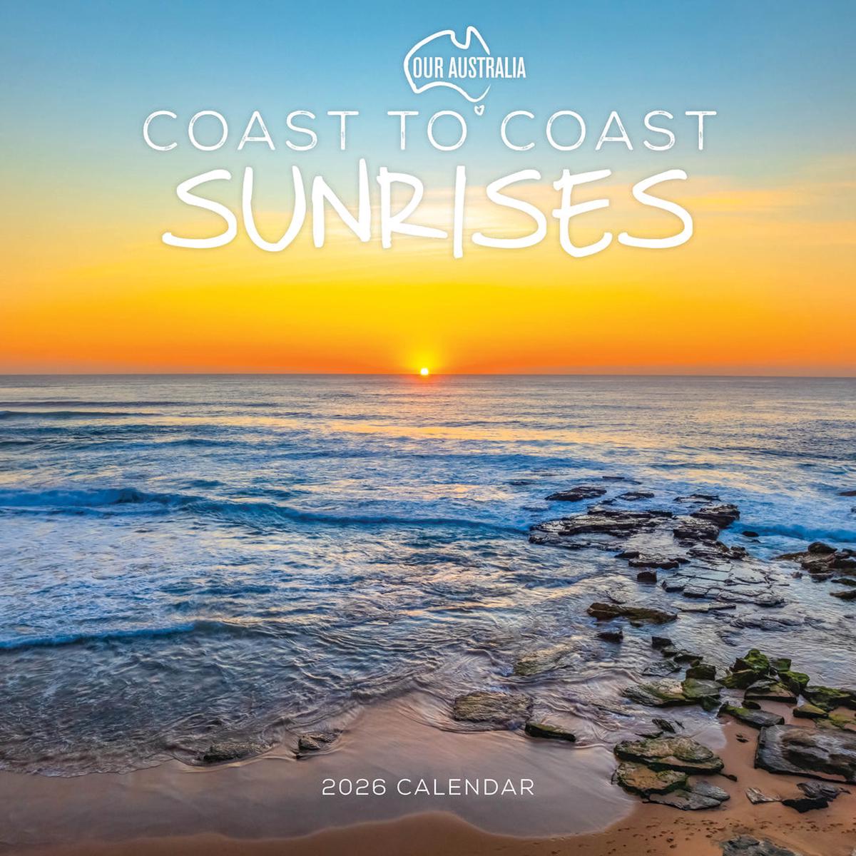Paper Pocket Our Australia Coast to Coast Sunrises 2026 Calendar