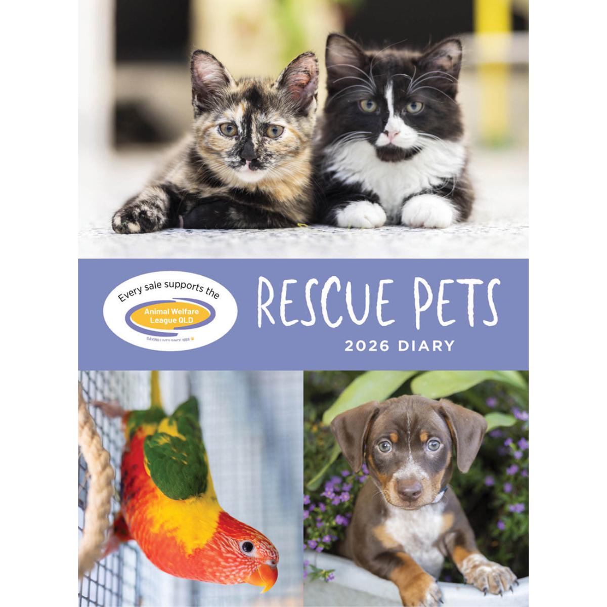 Paper Pocket Rescue Pets 2026 Diary