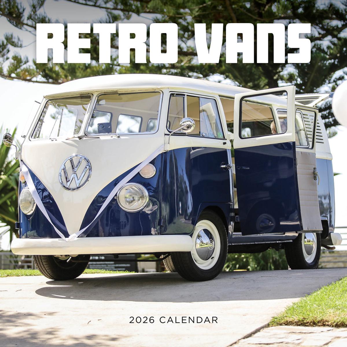 Paper Pocket Retro Vans 2026 Calendar