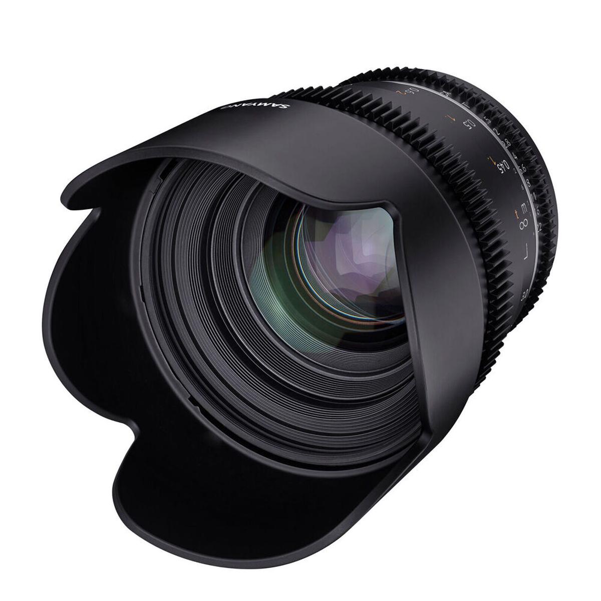 Samyang 50mm T1.5 MK2 VDSLR Lens For Canon EF Full Frame (Black)