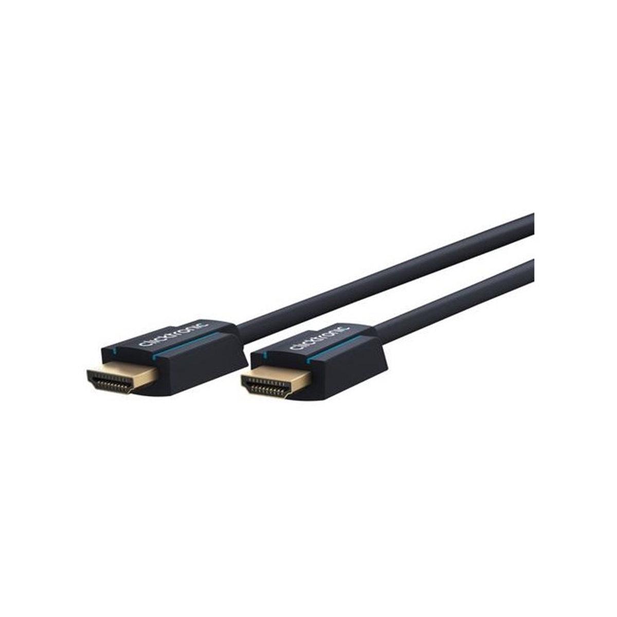 Clicktronic HDMI 2.0 (Slim) Cable 2.1 1m (Black)