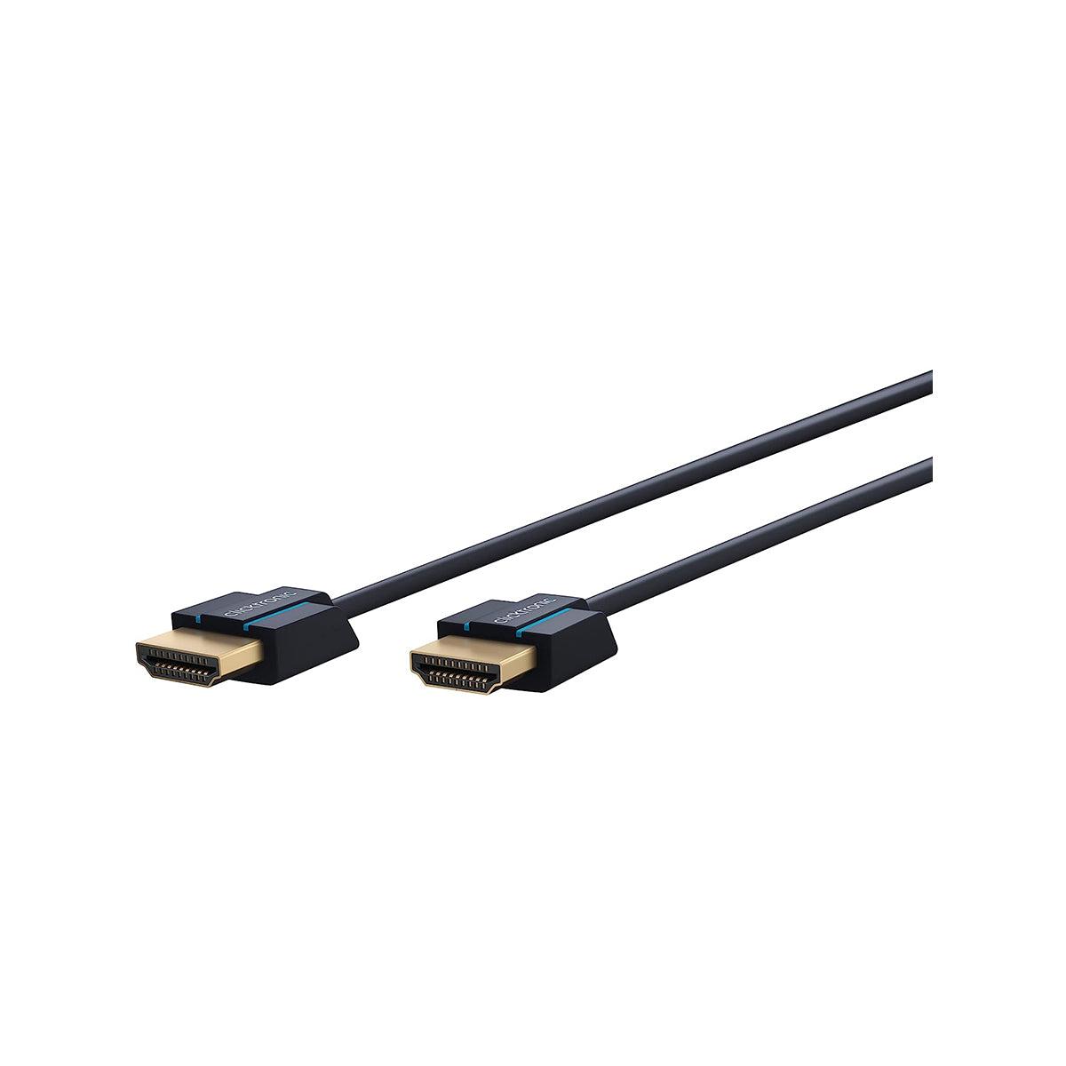 Clicktronic HDMI 2.0 (Slim) Cable 2m (Black)