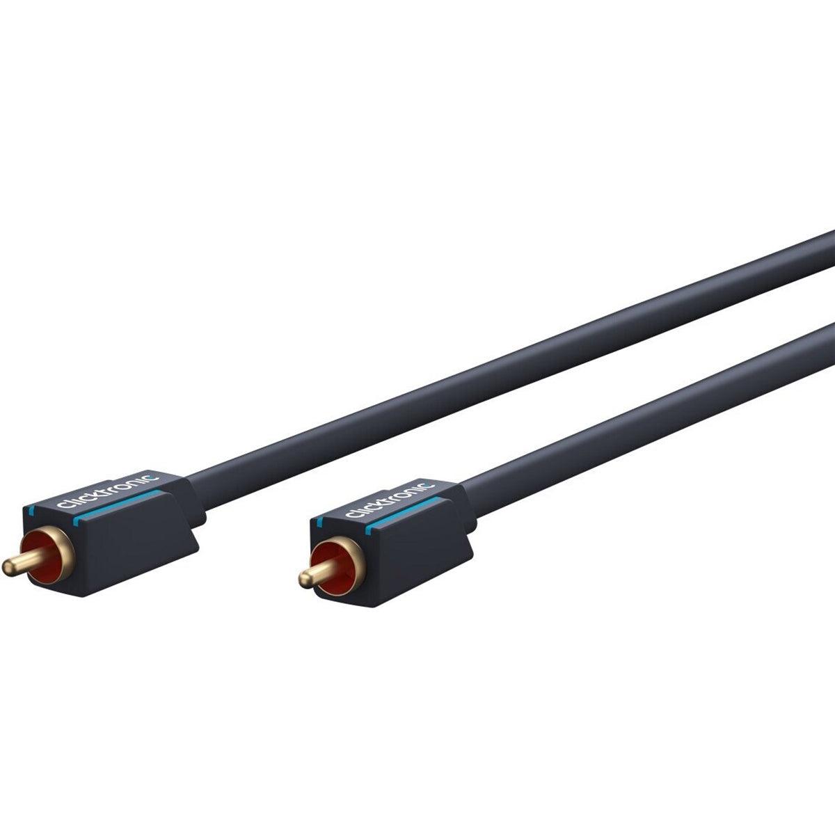 Clicktronic  RCA AUX Cable - 1m - Black
