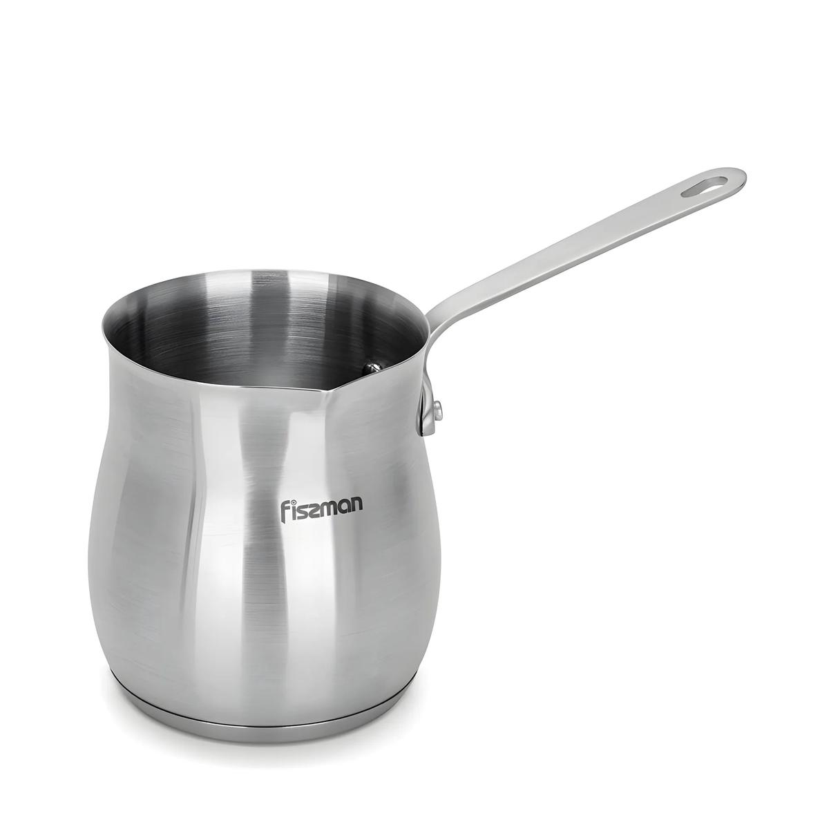 Fissman Induction-Friendly Stainless Steel Cezve 680ml Turkish Coffee Maker