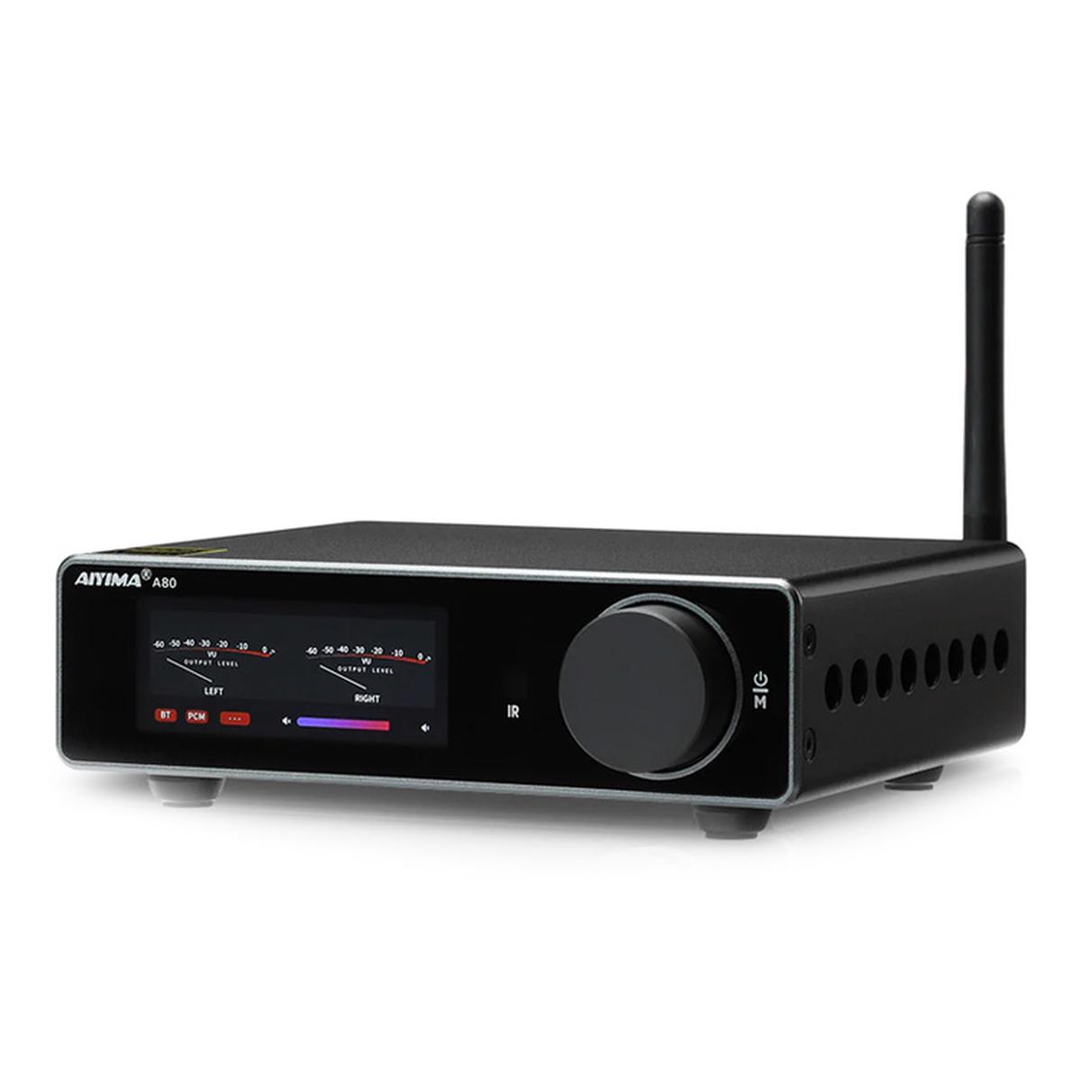 AIYIMA A80 Bluetooth Hi-Res DAC 300W x 2 Channel Amplifier