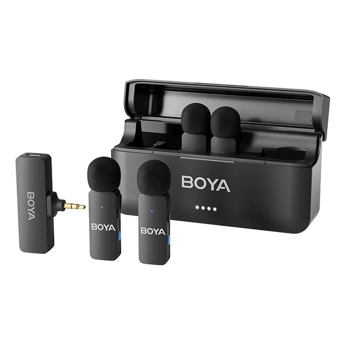 Boya BY-V4 4-Channel Mini Wireless Microphone 3.5mm TRS