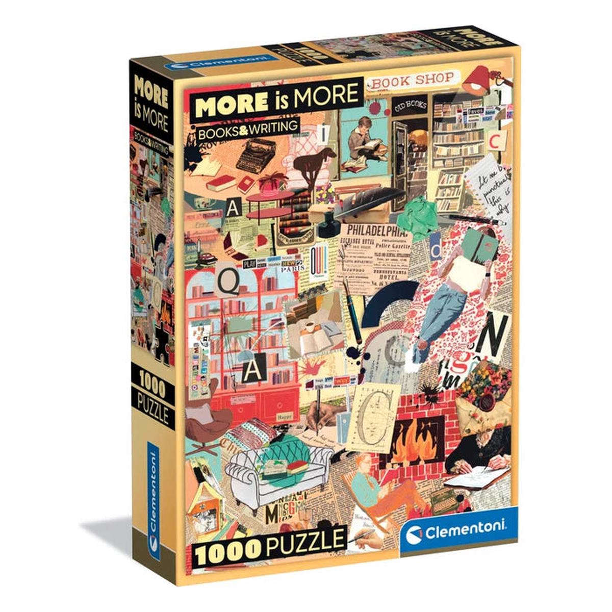 Clementoni 1000-Pieces Books and Writing Puzzle