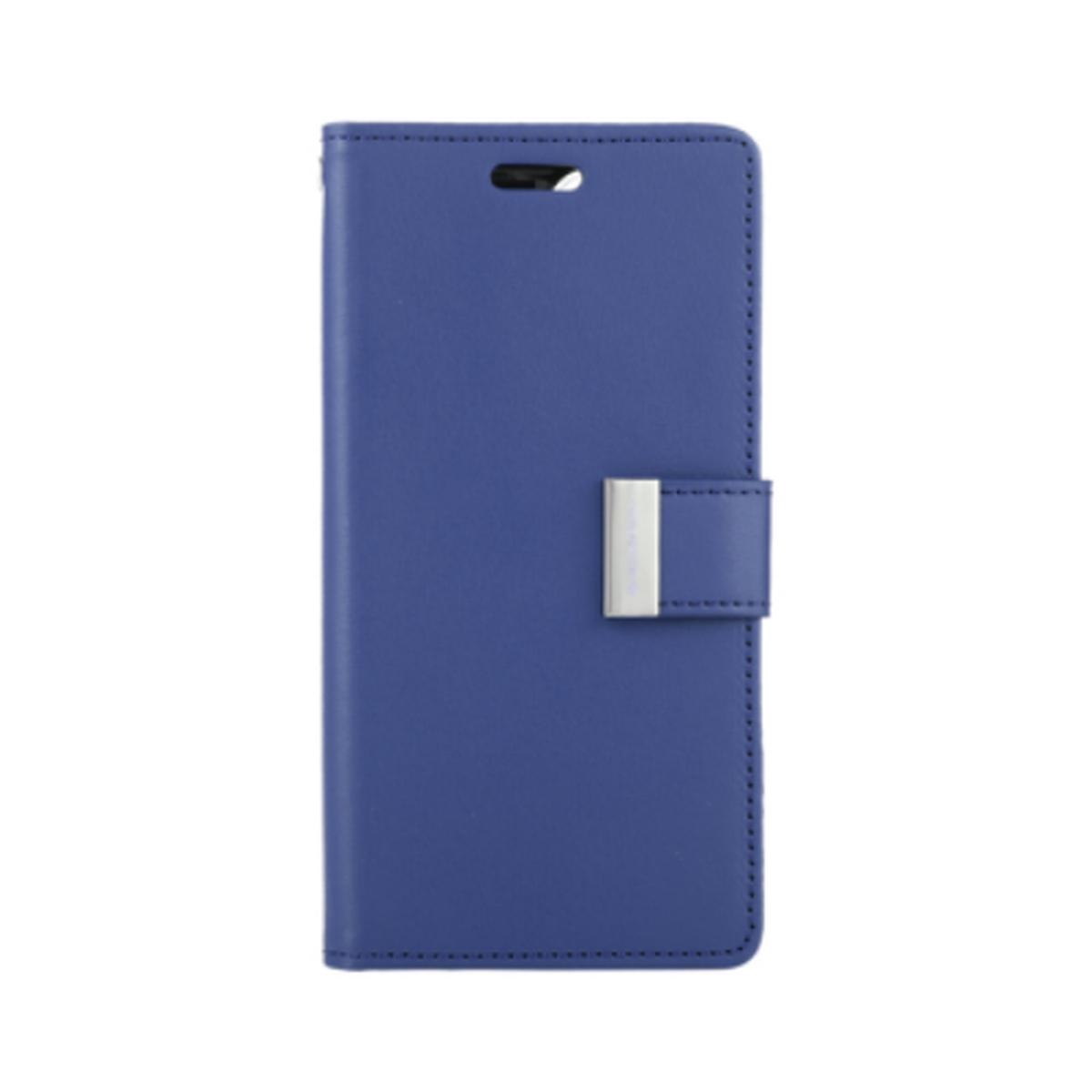 Goospery Rich Diary case for iPhone 14 Plus (Navy)