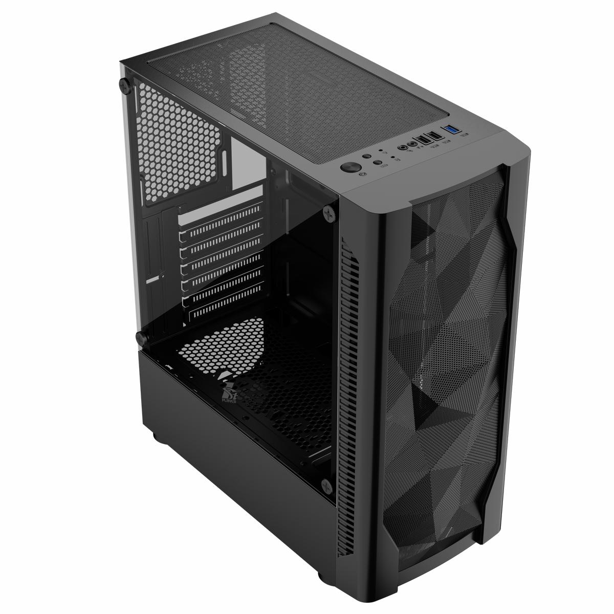 1st Player DK Series D4 ATX Metal Mesh PC Computer Gaming Case (Black)