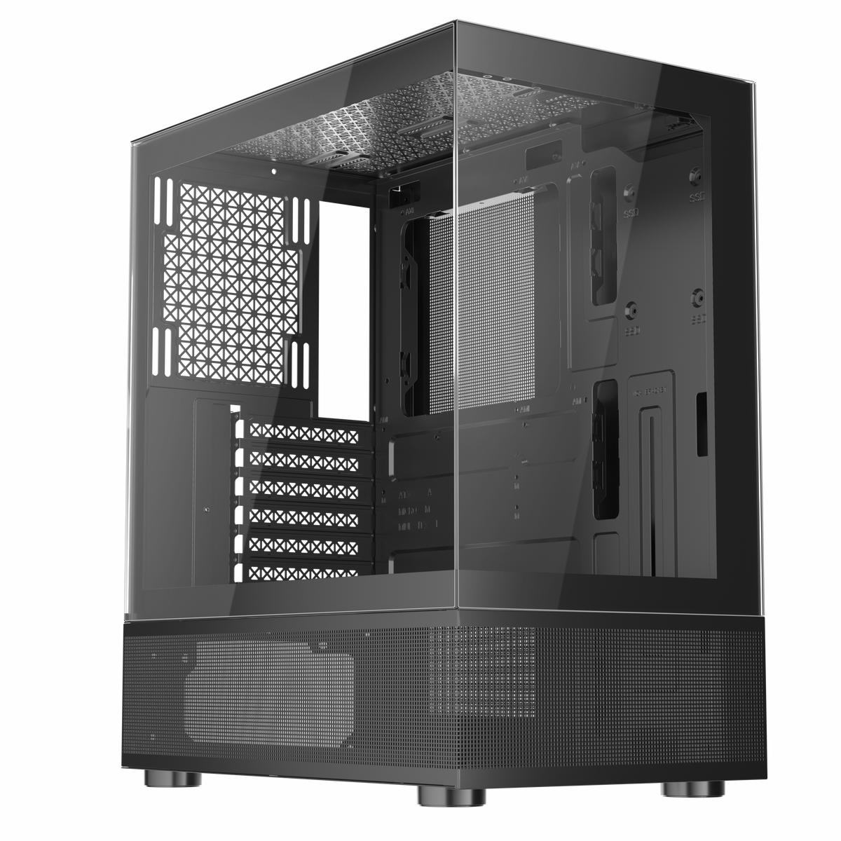 1st Player MI7-A ATX M-ATX ITX PC Gaming Case (Black)