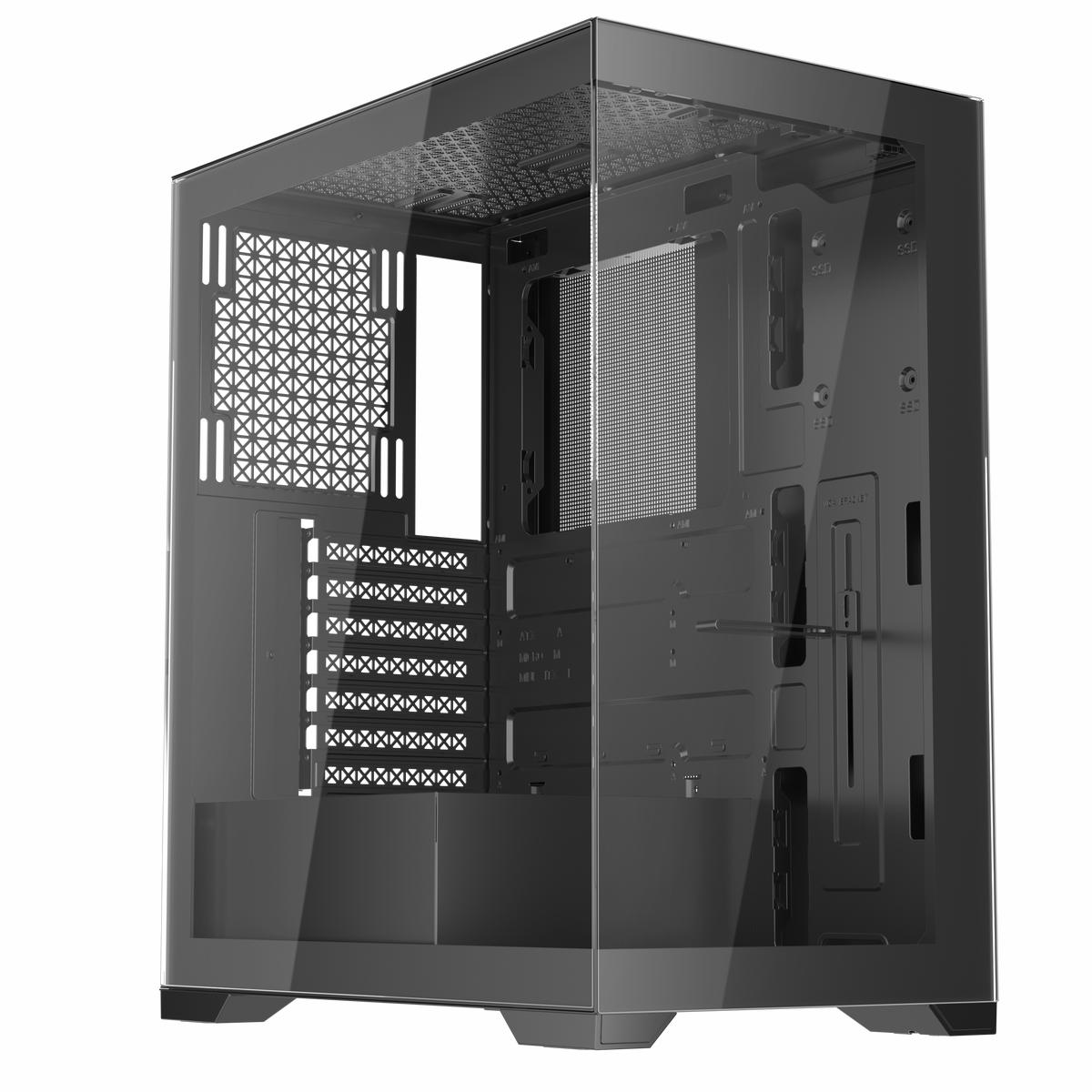 1st Player MI7 ATX M-ATX Mini-ITX PC Gaming Case (Black)
