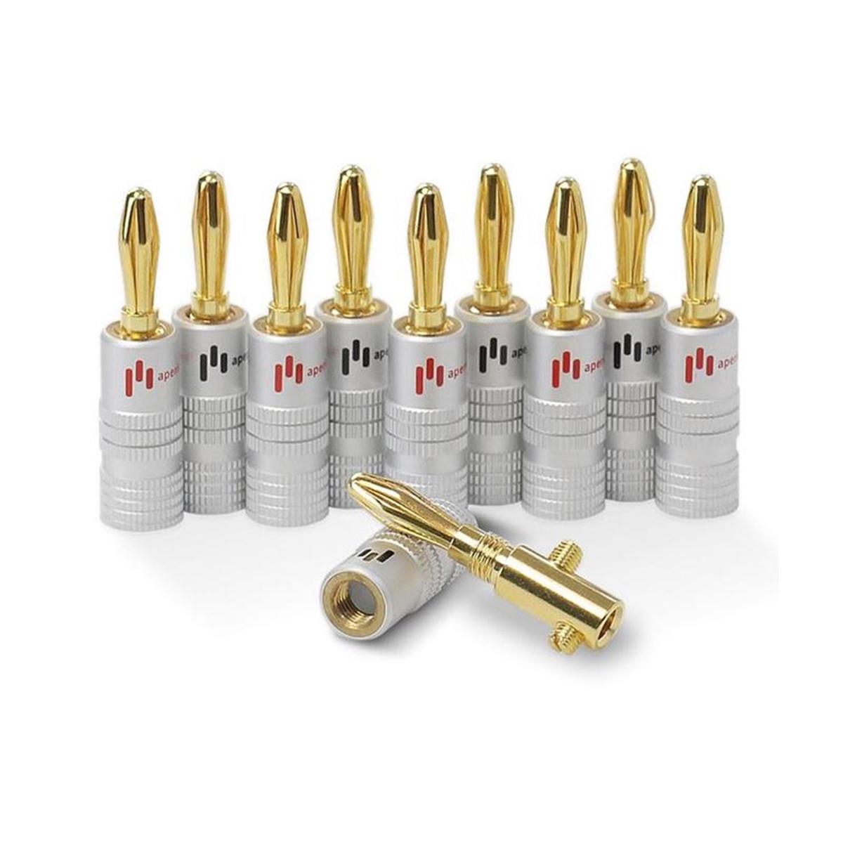 Aperion Audio Premium Quality Banana Plugs (5 Pairs)