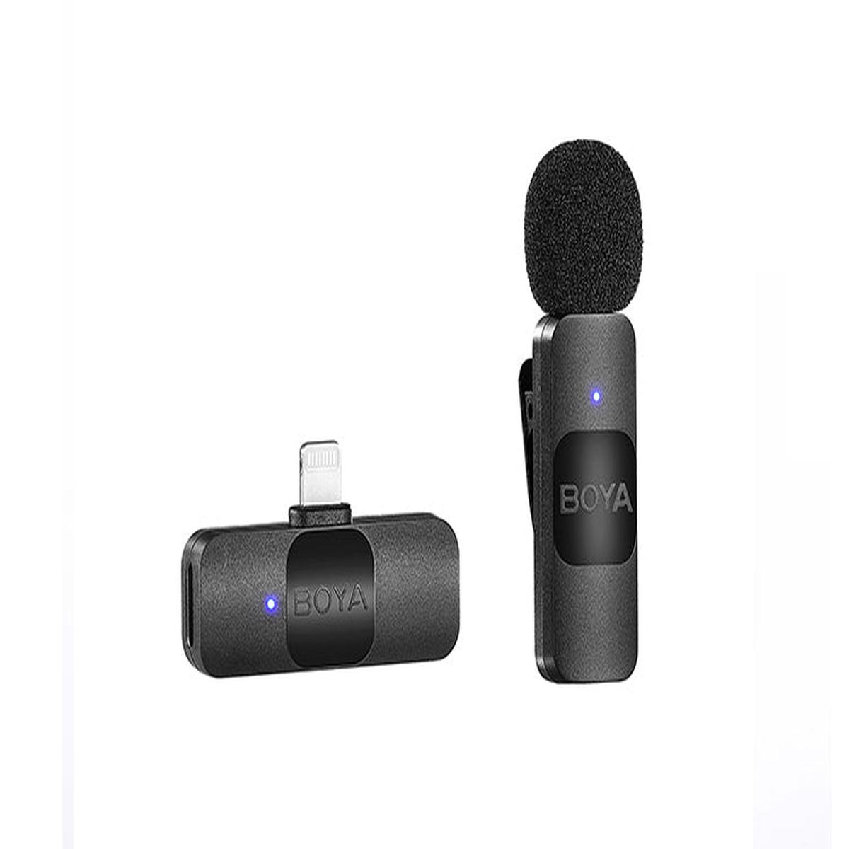 Boya BY-V1 Wireless Lavalier Clip-on Microphone for iPhone & iPad