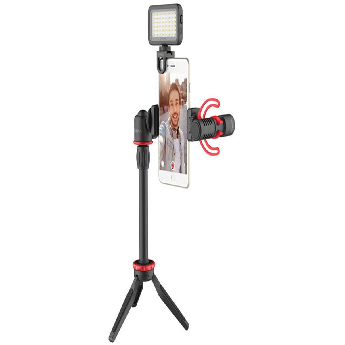 Boya BY-VG350 Ultimate Smartphone Video Kit Inc Tripod, Mic & LED Light