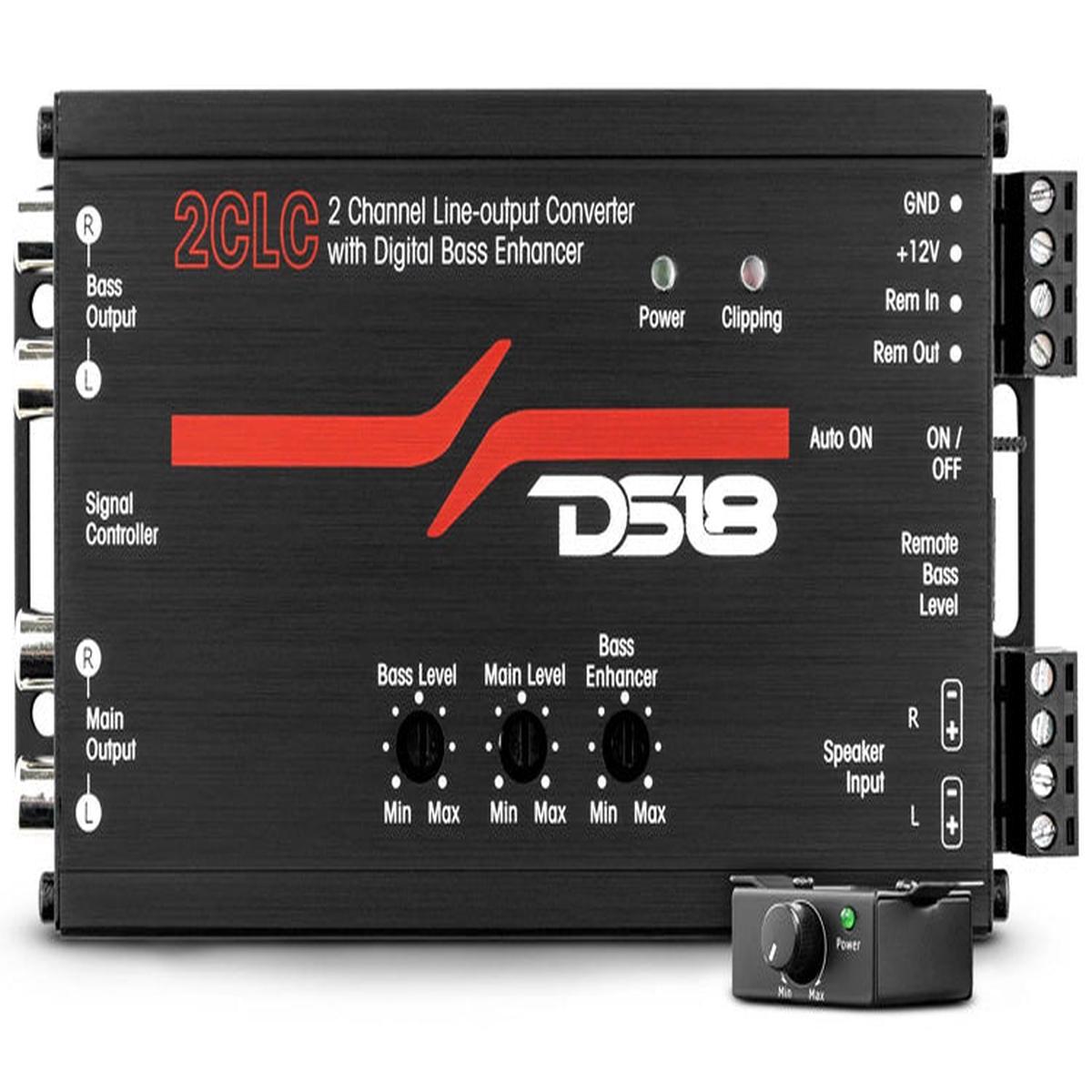 DS18 2CLC 2-Channel Line Output Converter with Digital Bass Enhancer