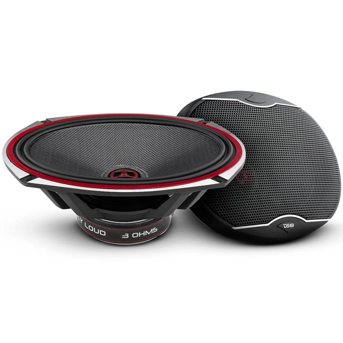 DS18 EXL-SQ6.9 6x9" 2-Way Coaxial Speakers with Fiber Glass Cone