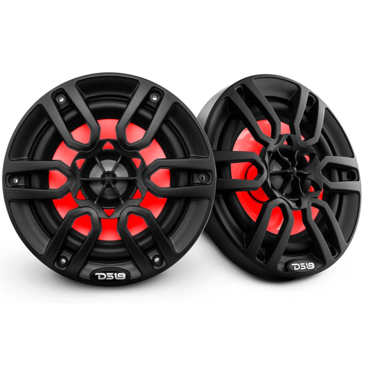 DS18 NXL-6 NXL 6.5" 2-Way Coaxial Marine Speaker (Black)