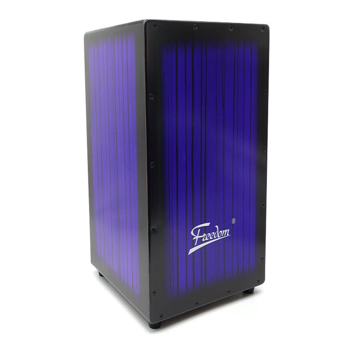 Freedom Cajon Box Drum with Padded Case (Blue)