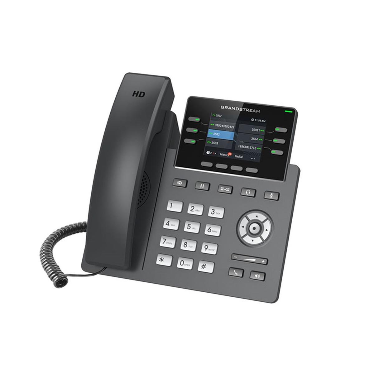 Grandstream GRP2613 6 Line IP Phone 3 SIP Accounts Colour Screen