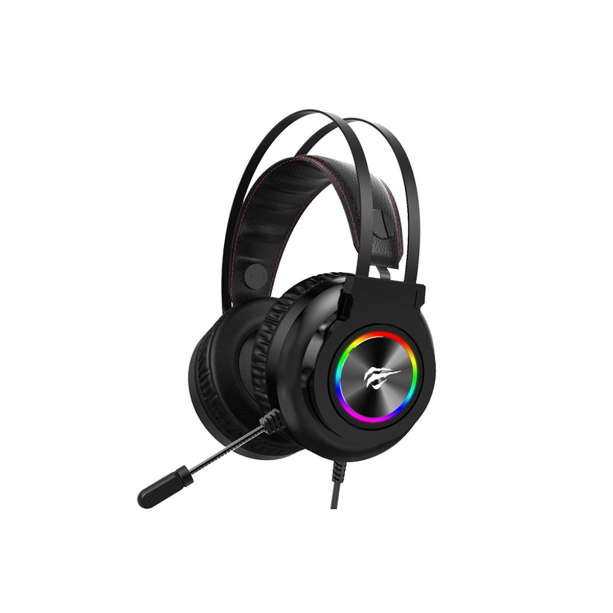 Havit H654D RGB Gaming Headset with Microphone, 3.5mm, AUX, USB
