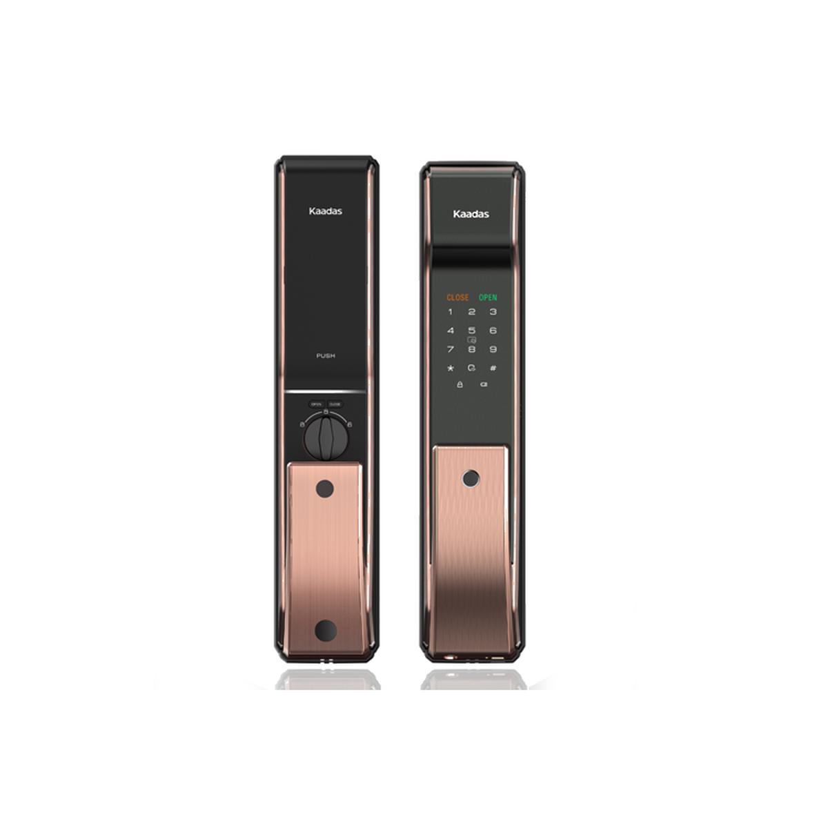 Kaadas K9 Push Pull Fingerprint WiFi Smart Lock (Copper)