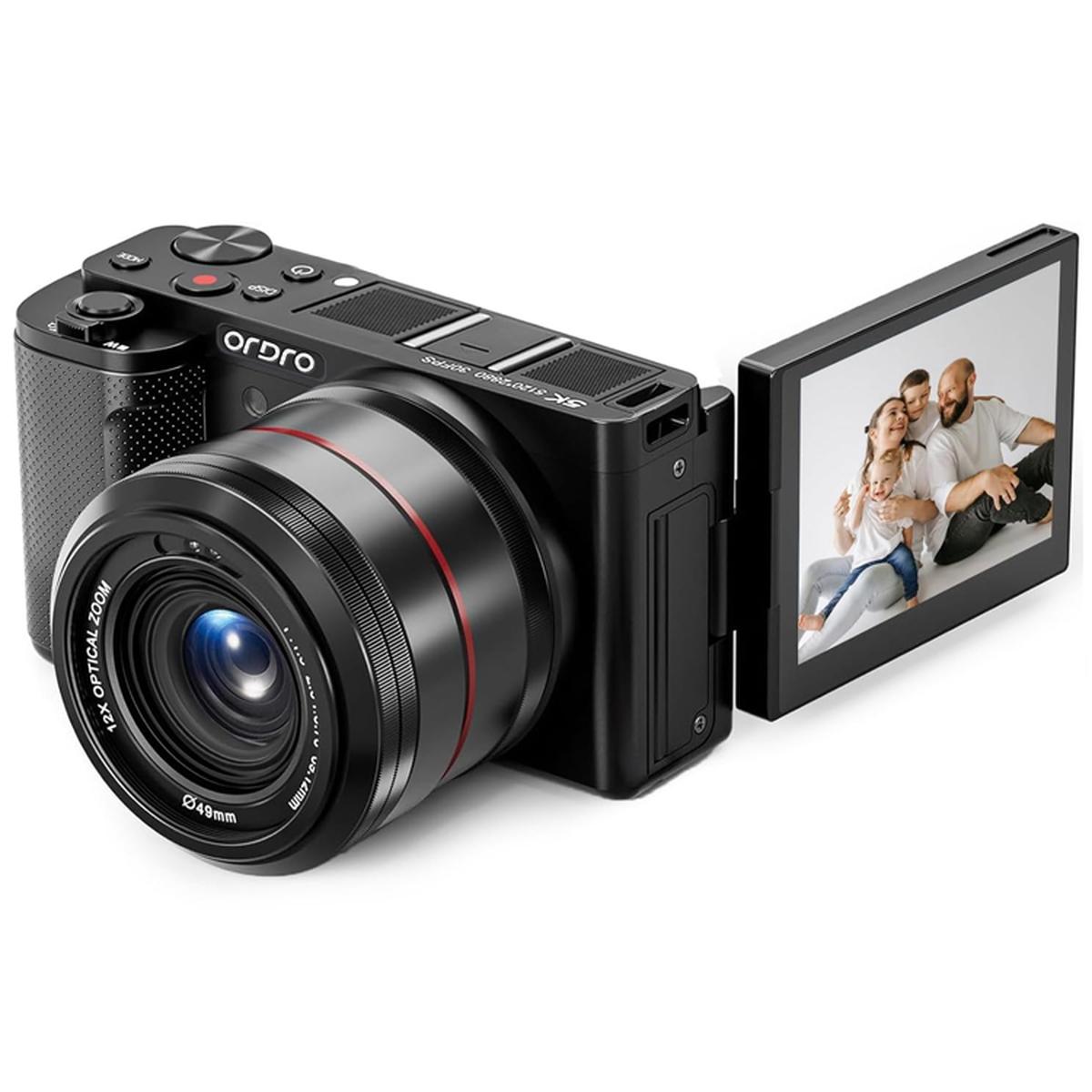 ORDRO G730 5K 12x Optical Zoom Vlog Video Camera