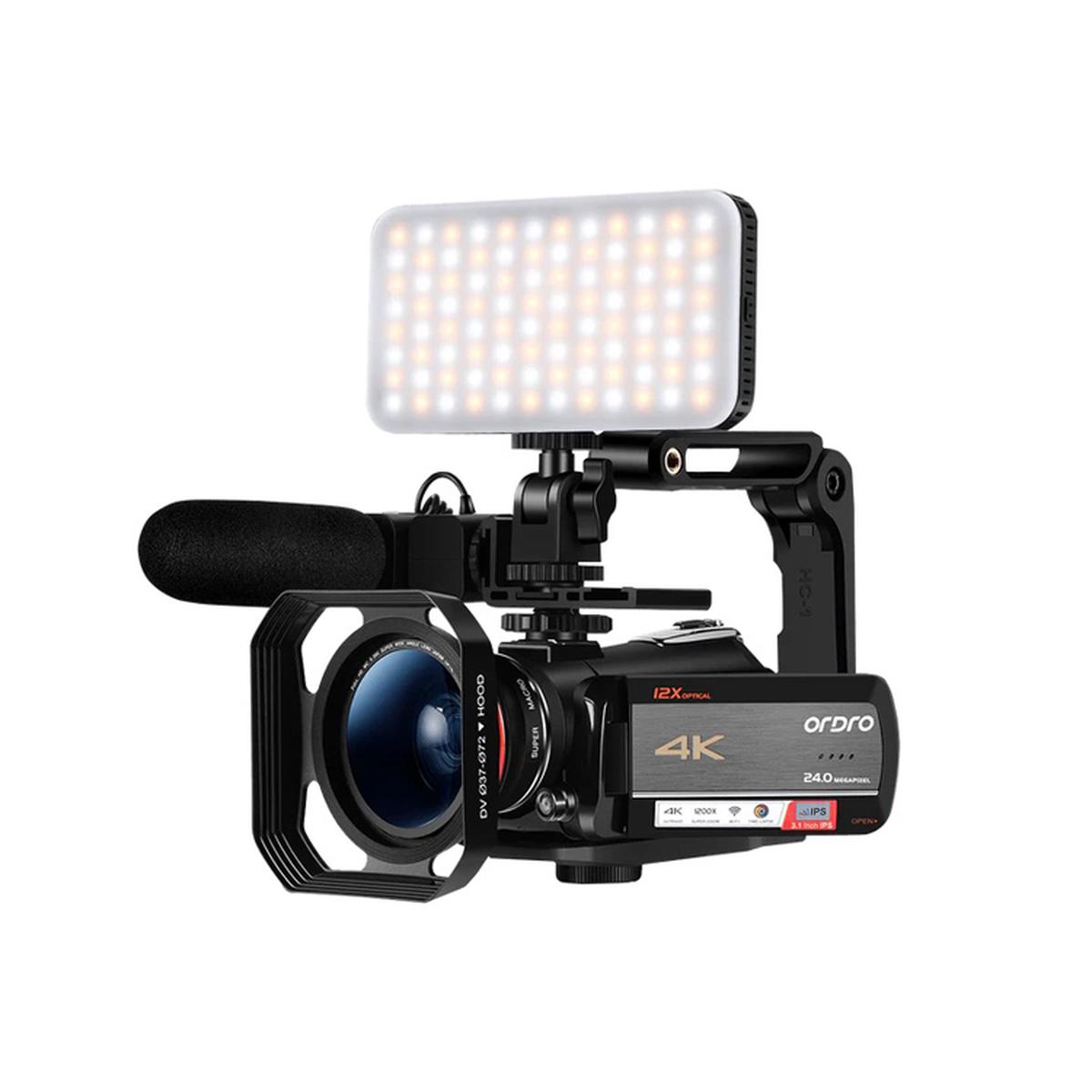 ORDRO HDR AC5 Plus 5K 12X Optical Zoom Handheld Camera Kit