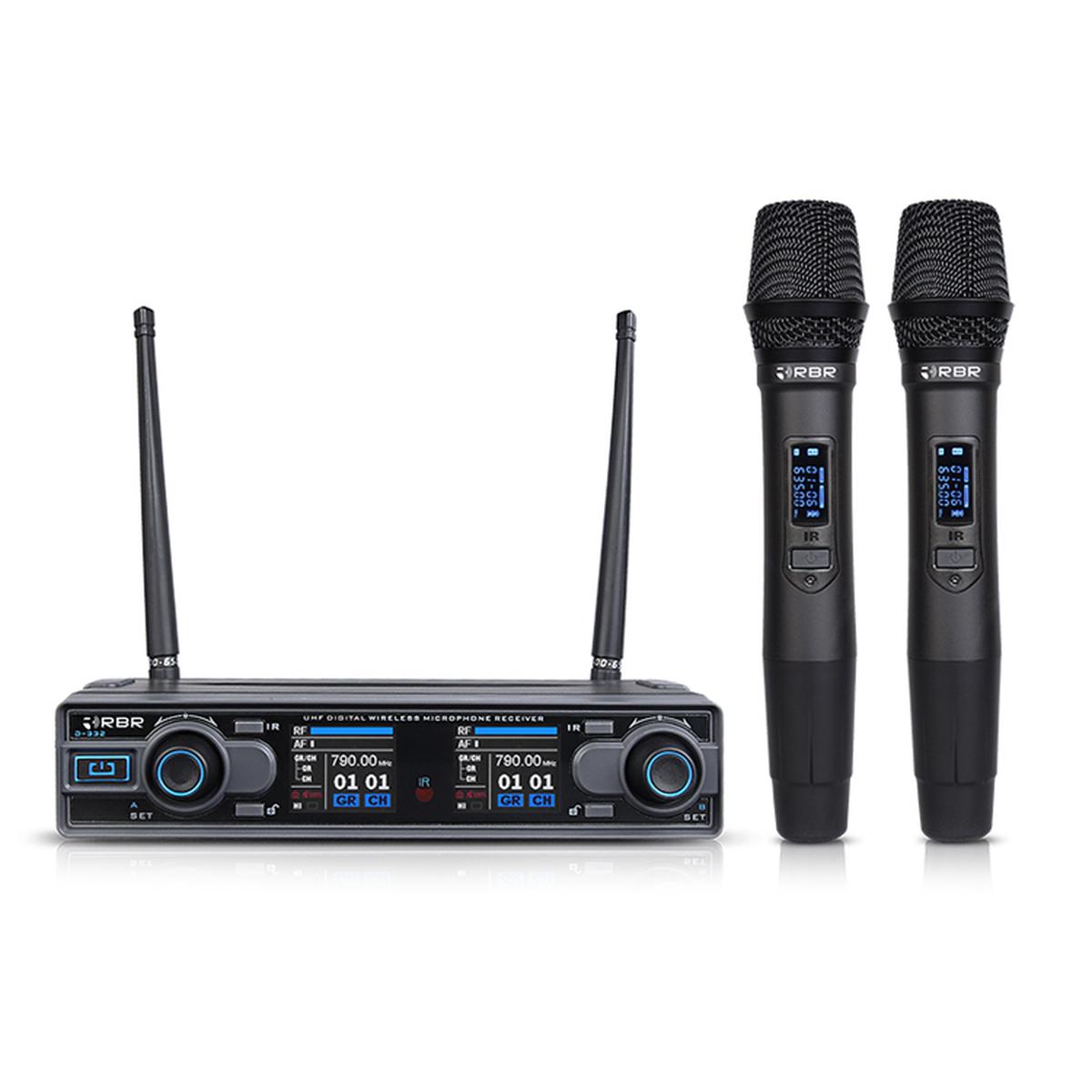 RBR D332 UHF USB Rechargeable Handheld Wireless Microphone