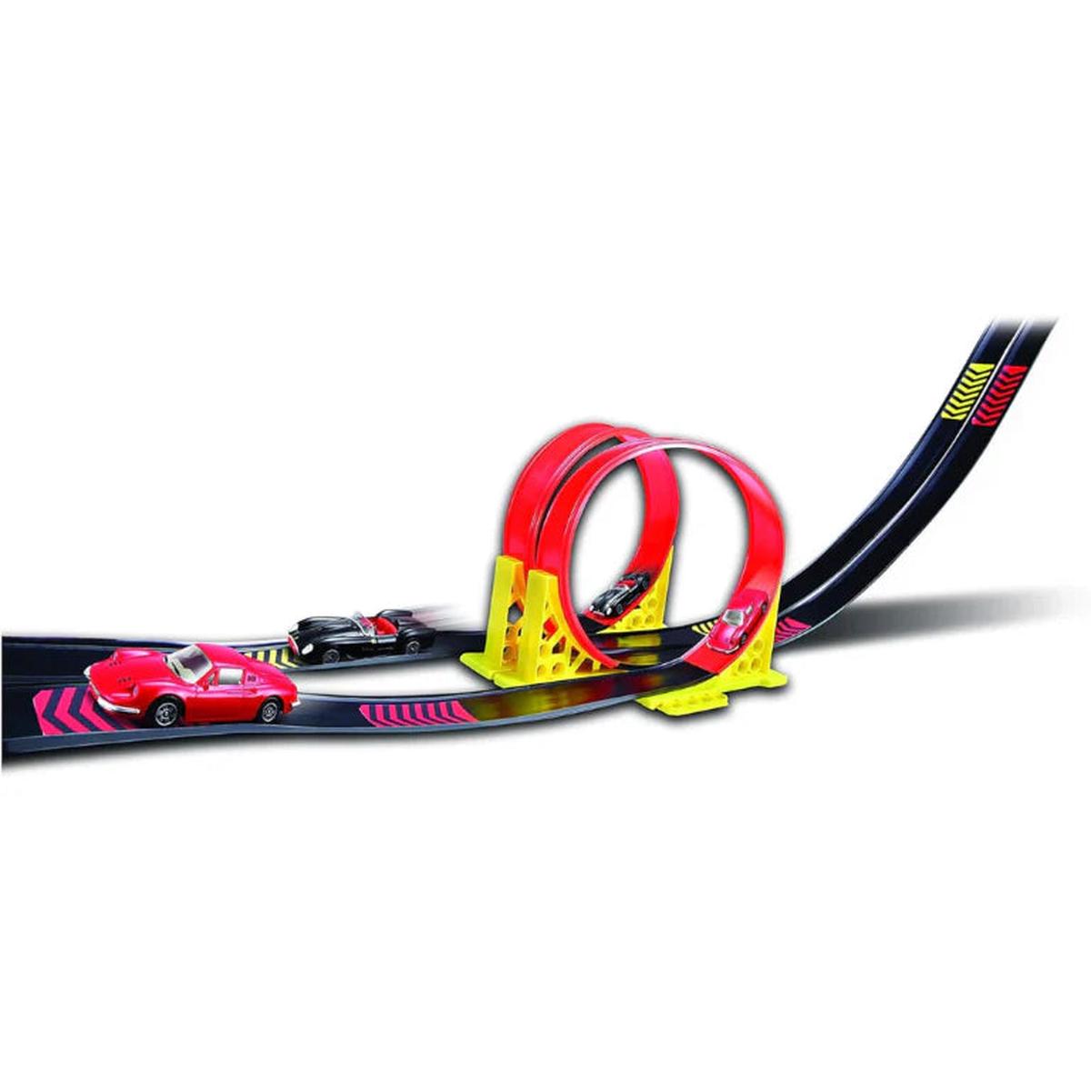 Bburago 1/43 Ferrari Dual Loop with 2 Cars Race and Play