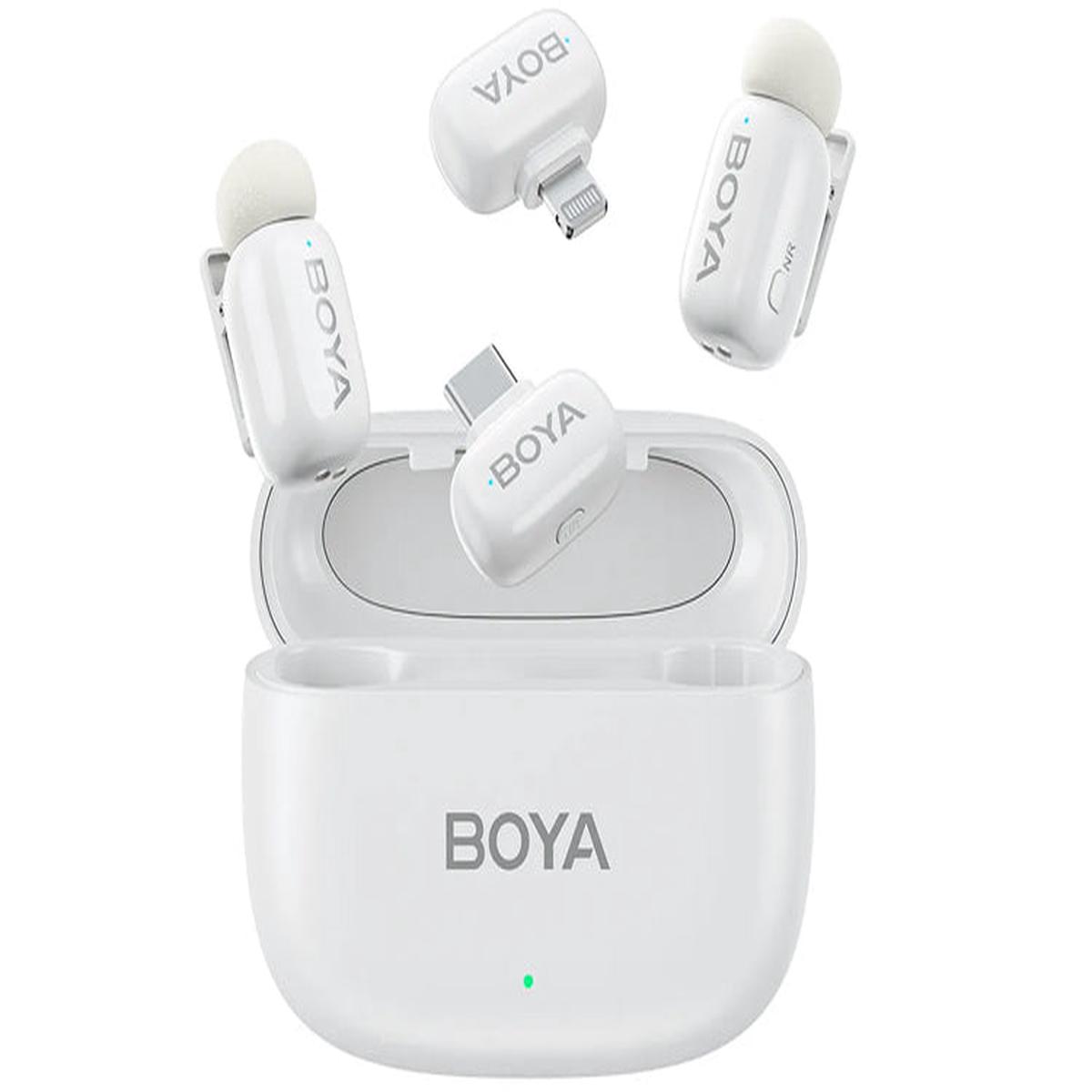 Boya Mini 13 Wireless Microphone Type-C and Lightning (White)
