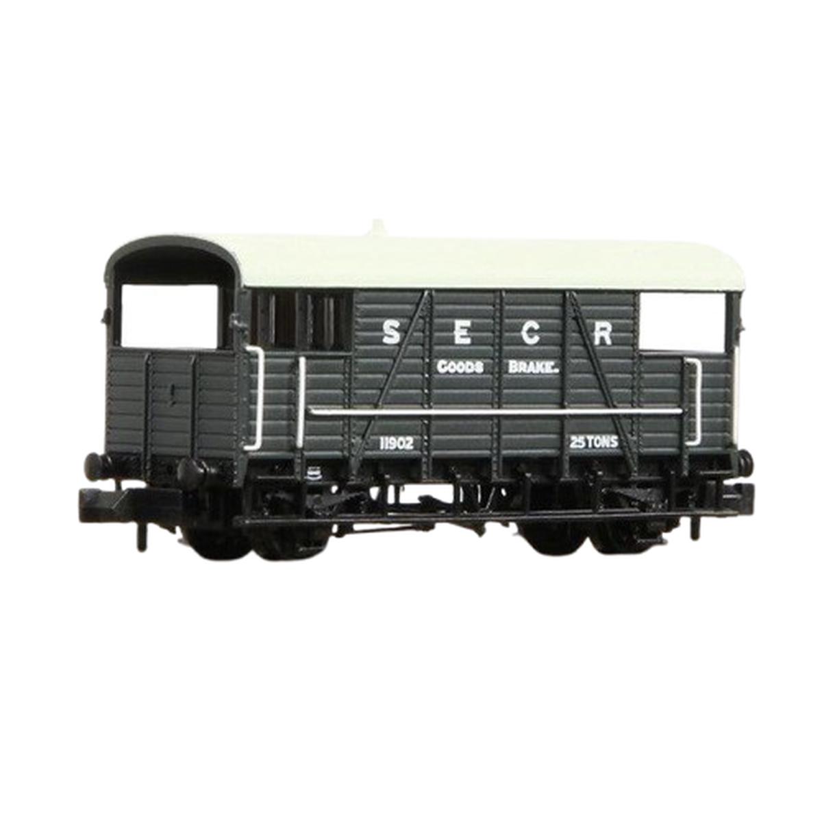 Graham Farish N SE&CR 25T 'Dance Hall' Brake Van 11902 SE&CR Grey