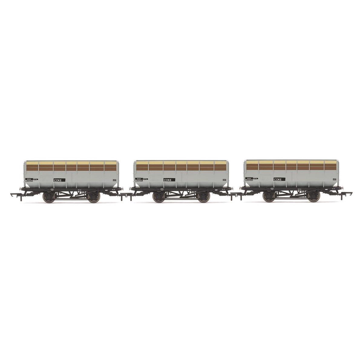 Hornby OO BR Coke Hopper Wagon Triple Pack