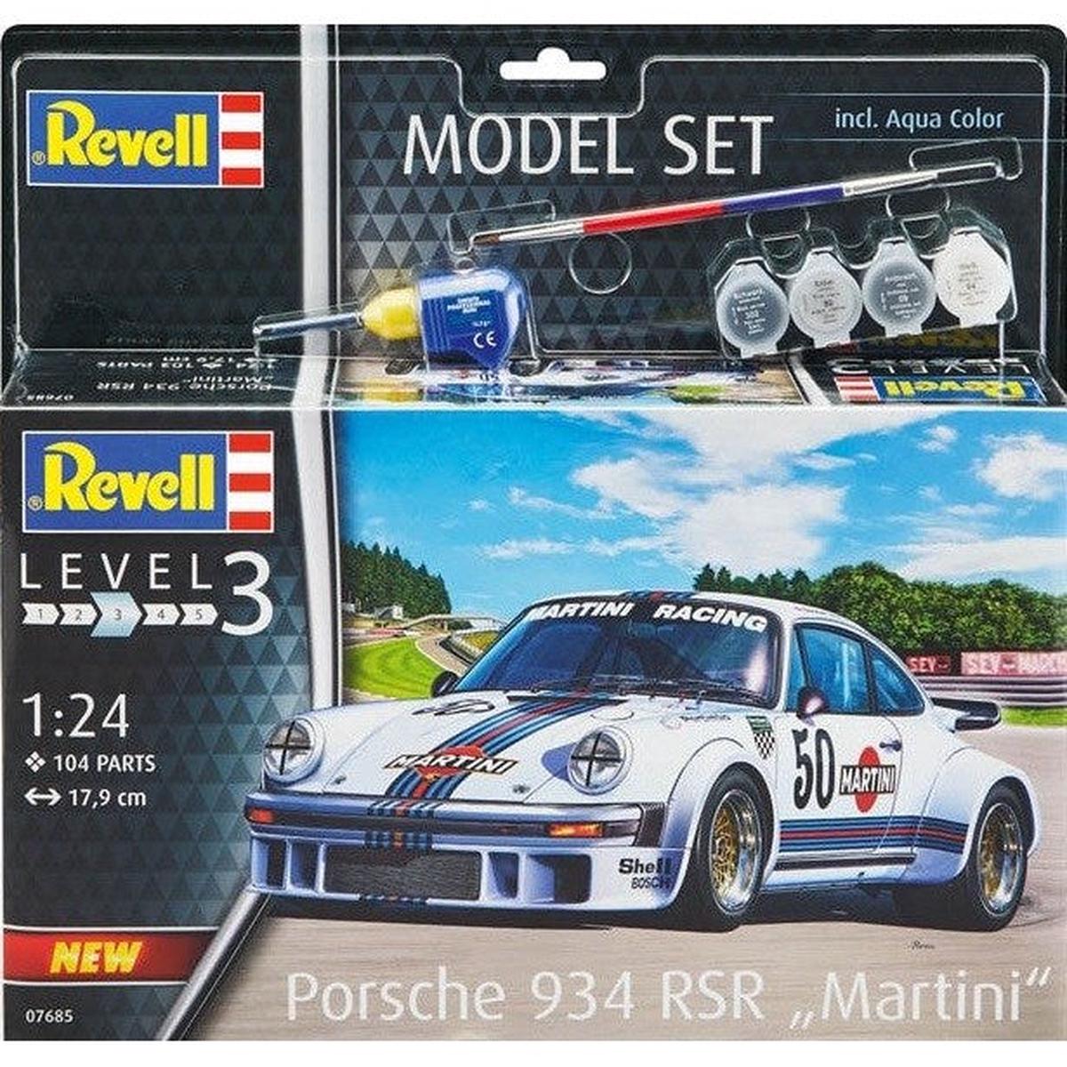 Revell 1/24 Porsche 934 RSR Martini Model Set