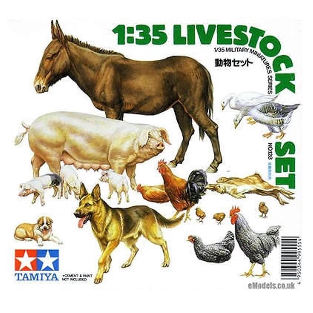 Tamiya 1/35 Livestock Set