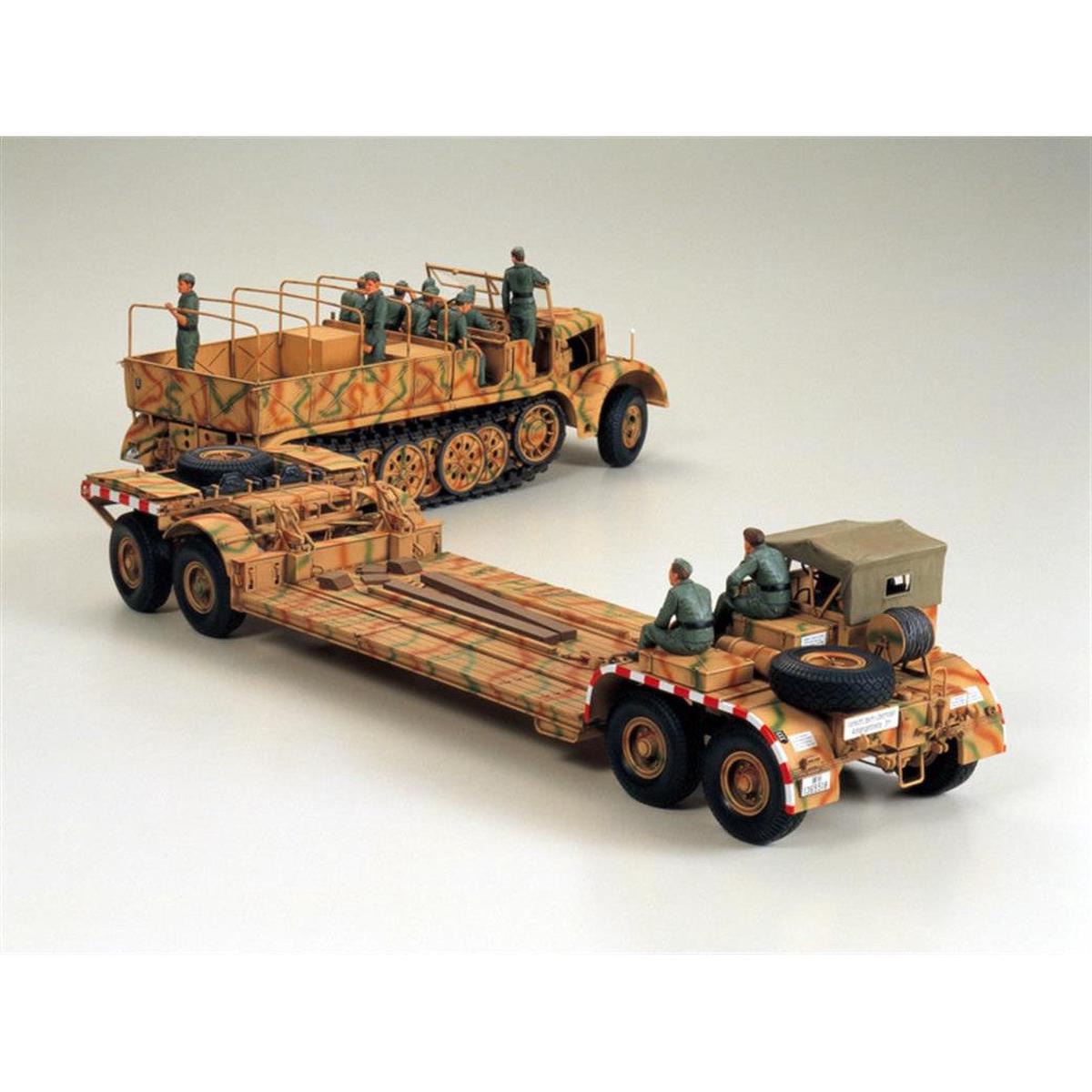 Tamiya 135 German 18T Heavy HalfTrack FAMO and Tank Transporter Sd.Ah.116
