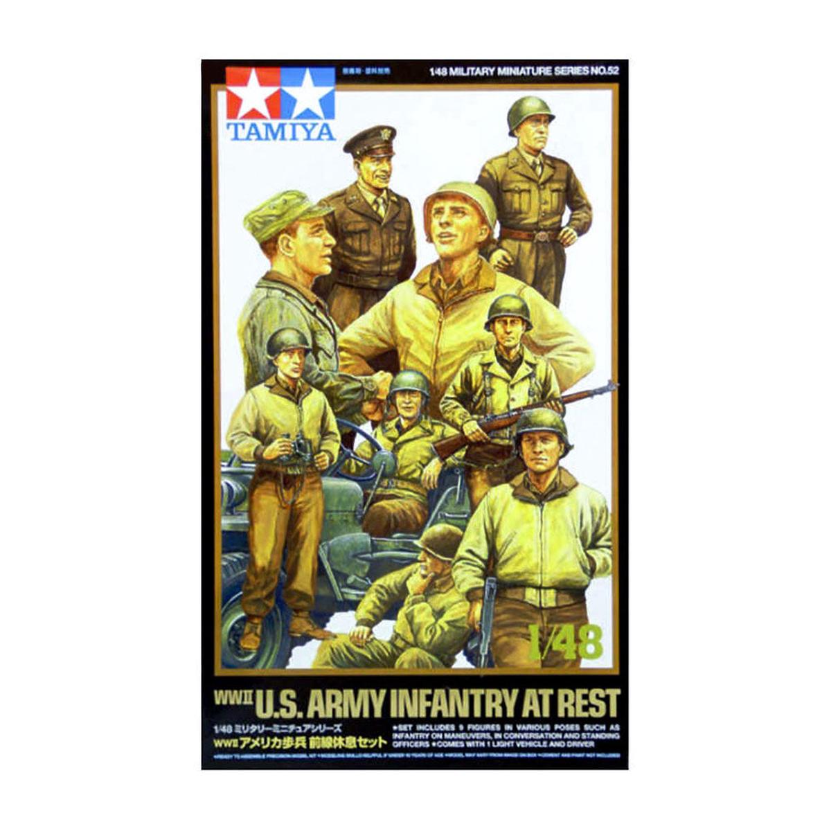 Tamiya 148 WWII US Army Infantry at Rest