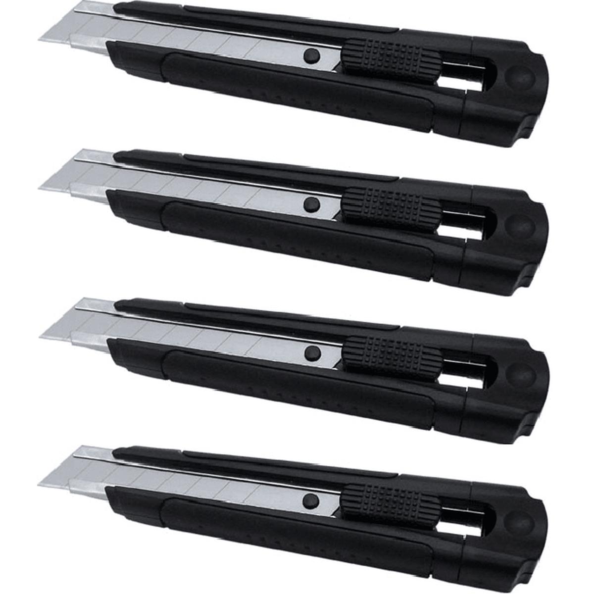 Celco Retractable Knife For Ambidextrous Left Right Handed Use 18mm 4 Pack