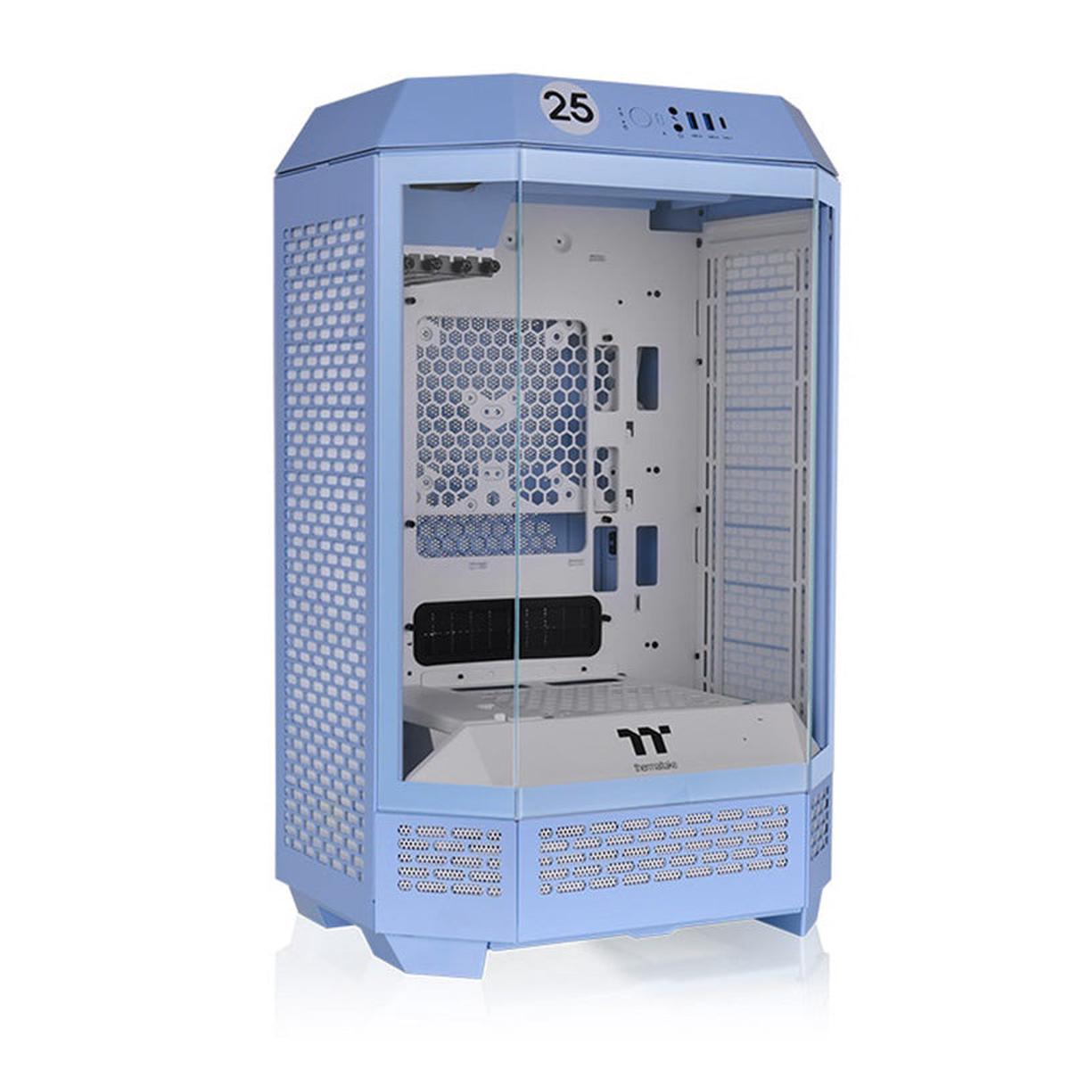 Thermaltake CA1Y400SFWN00 The Tower 300 Tempered Glass Micro-ATX Tower Case (Hydrangea Blue)