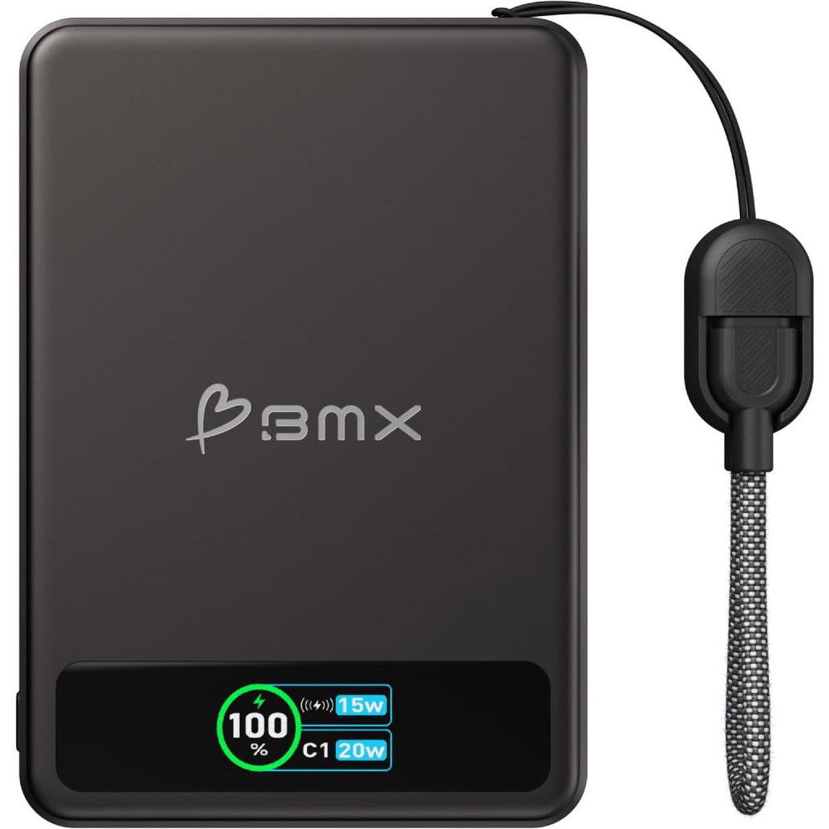 BMX SolidSafe 5K Solid-State Magnetic Power Bank (Black)