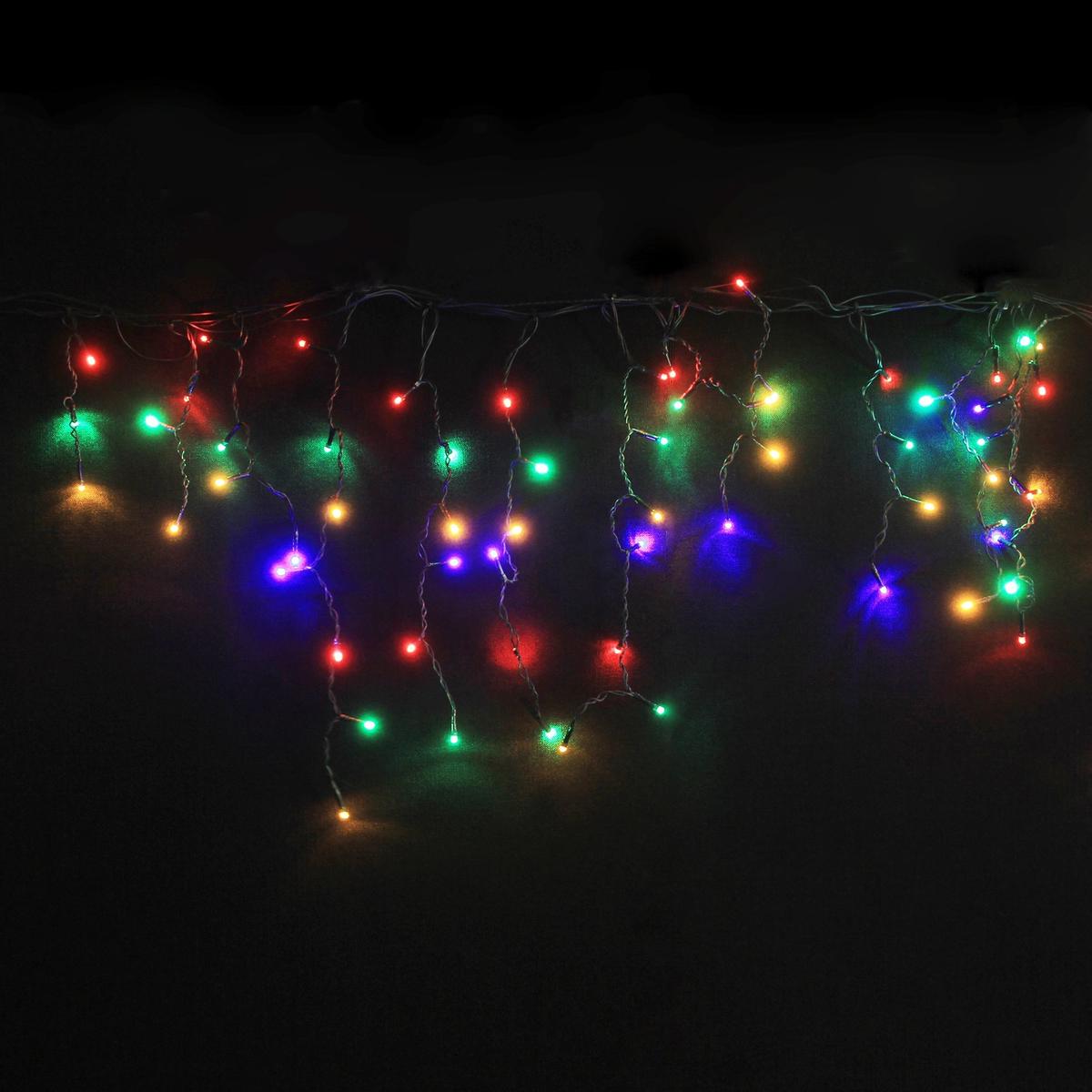 Lexi Lighting 240 LED Icicle Christmas Lights Multicolour