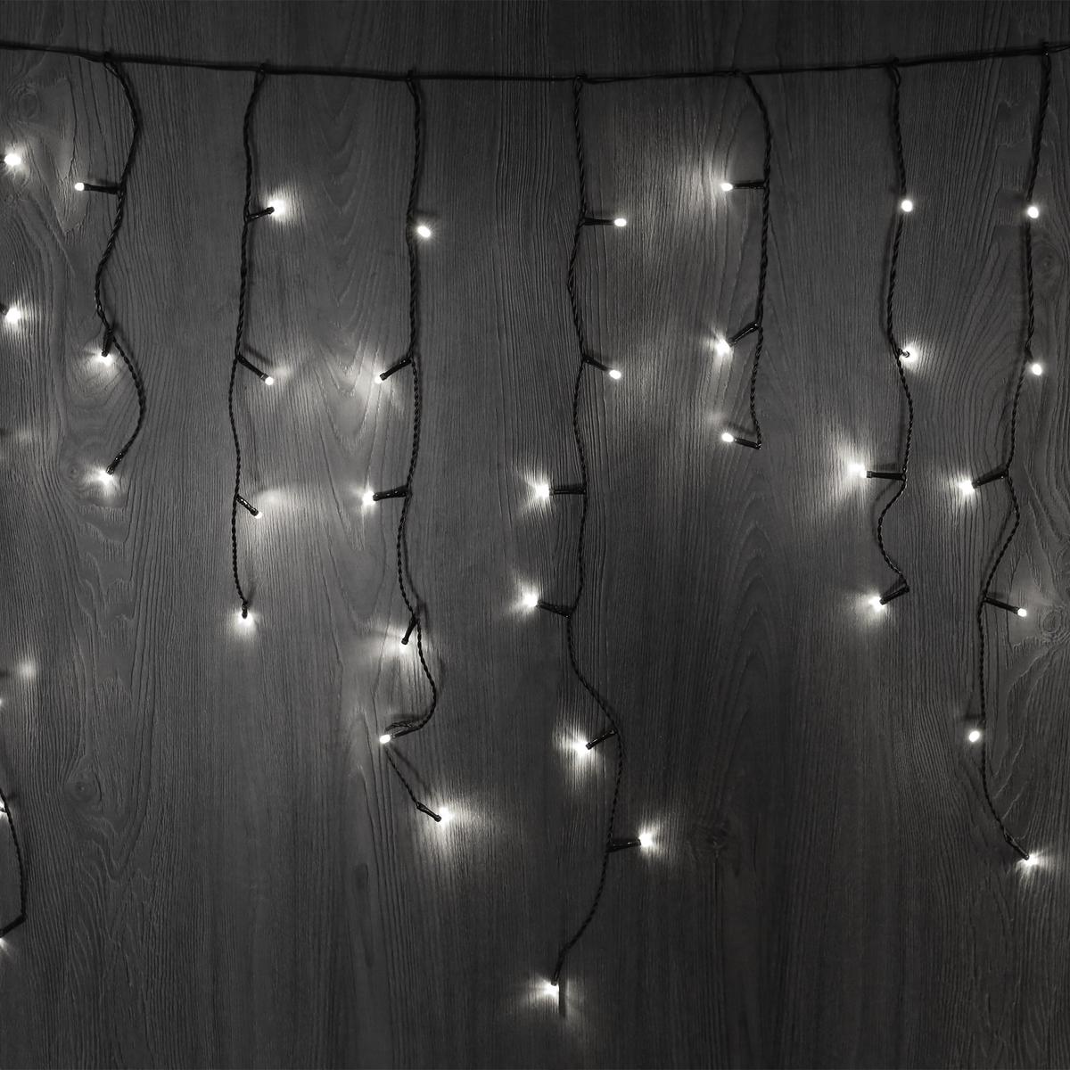 Lexi Lighting 240 LED Icicle Christmas Lights White