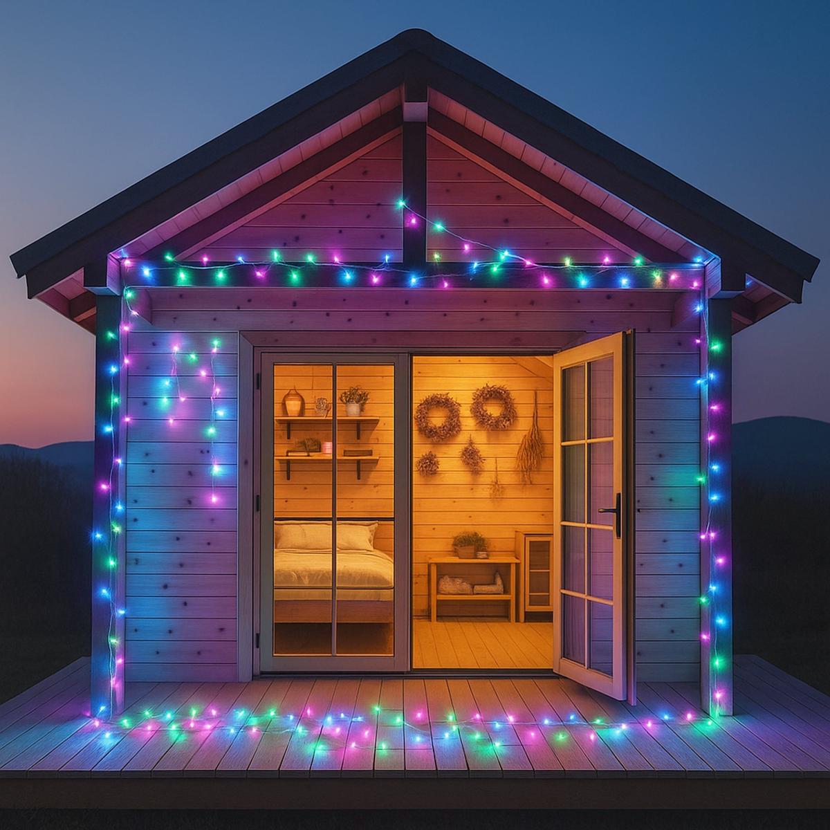 Lexi Lighting 2m Merry Christmas Rope Light Silhouette
